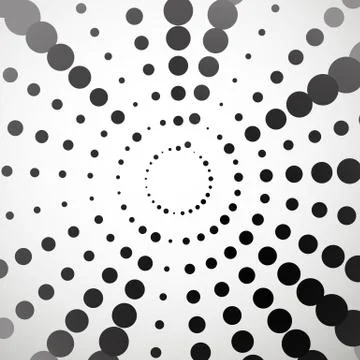 Dotted abstract vector pattern. Dots graphics. Stock Illustration