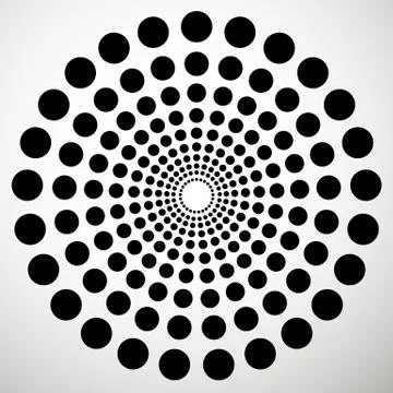 Dotted abstract vector pattern. Dots graphics. Stock Illustration