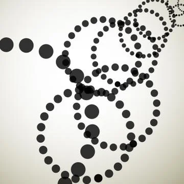 Dotted abstract vector pattern. Dots graphics. Stock Illustration