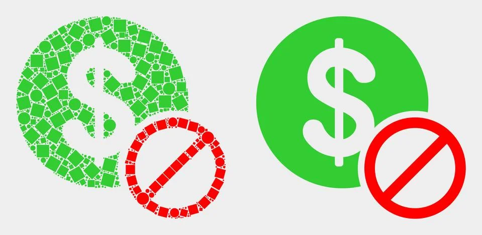 Dotted and Flat Vector Priceless Icon Stock Illustration