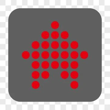 Dotted Arrow Up Interface Toolbar Button Illustrazione stock