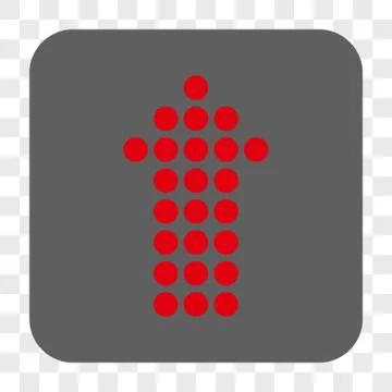 Dotted Arrow Up Interface Toolbar Button 스톡 일러스트