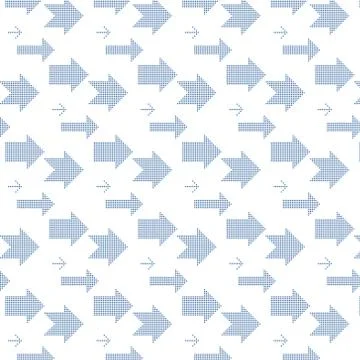 Dotted Arrow pattern for your design. Seamless vector 스톡 일러스트