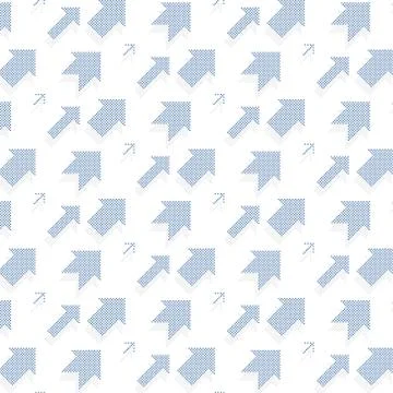 Dotted Arrow pattern for your design. Seamless vector 스톡 일러스트