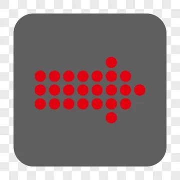 Dotted Arrow Right Interface Toolbar Button Illustrazione stock