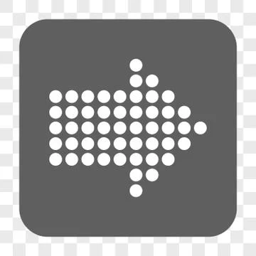 Dotted Arrow Right Rounded Square Button Stock Illustration