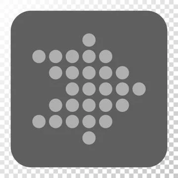 Dotted Arrow Right Rounded Square Button 스톡 일러스트
