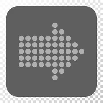 Dotted Arrow Right Rounded Square Button 스톡 일러스트