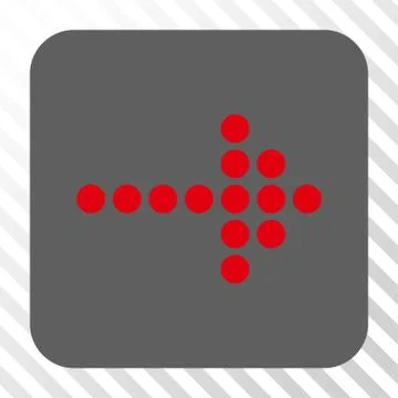 Dotted Arrow Right Rounded Square Button イラスト素材