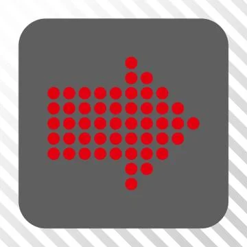 Dotted Arrow Right Rounded Square Button 스톡 일러스트