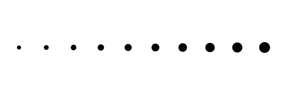 Dotted black line vector Stock Illustration