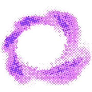 Dotted blue violet design element with halftone effect. Vector background Stock Illustration