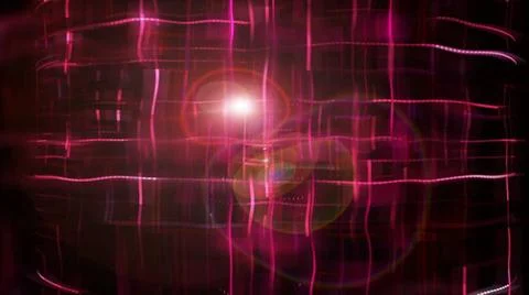 Dotted bright abstraction with effect of distortion, 3d render backdrop, c... Foto stock