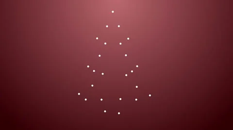 Dotted christmas tree Stock Footage 57519005