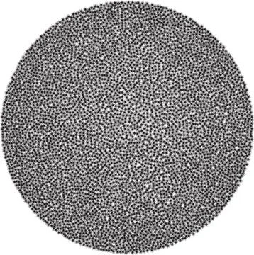 Dotted circle background, abstract pattern. Radial graphic element イラスト素材