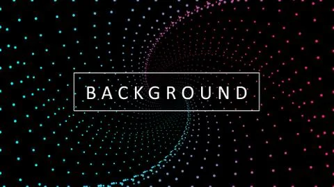 Dotted Circle Gradient Background. Illustrazione stock