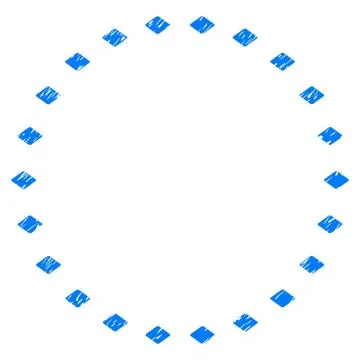 Dotted Circle Grunge Icon Ilustración de archivo