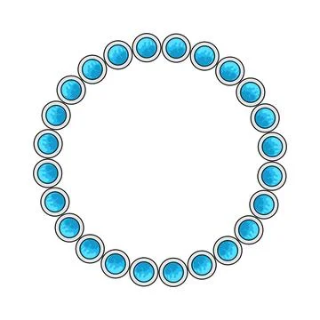 Dotted circle illustration Stock Illustration