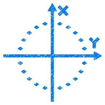 Dotted Circle Plot Grunge Icon Ilustración de archivo