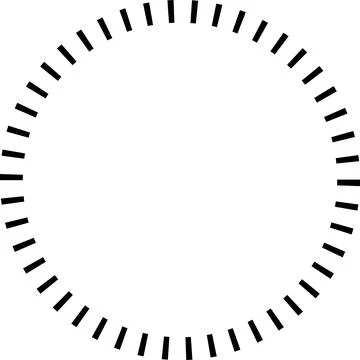 Dotted circle. Round dotted circle set, dotted line circle frame, circle shapes Stock Illustration