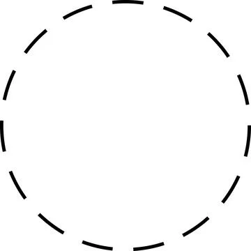 Dotted circle. Round dotted circle set, dotted line circle frame, circle shapes Stock-Illustration