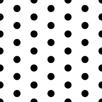 Dotted Circle shape pattern vector seamless doodle black and white abstract Illustrazione stock