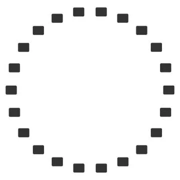 Dotted Circle Vector Icon Ilustración de archivo