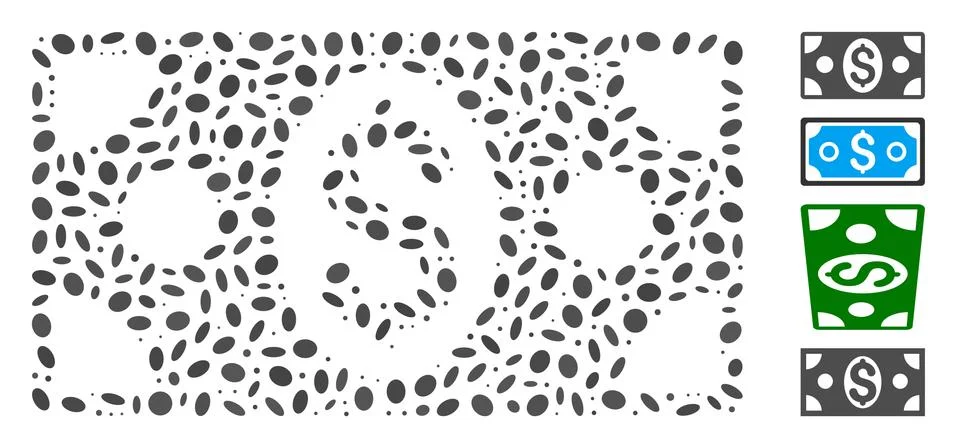 Dotted Collage Banknote Stockillustratie