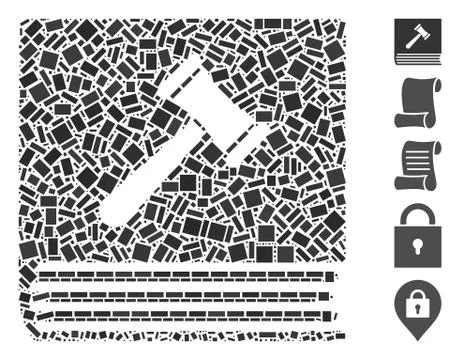 Dotted Collage Code of Conduct Stock Illustration