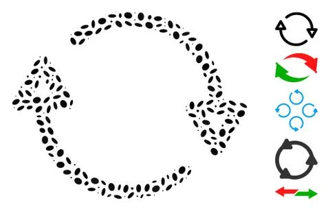 Dotted Collage Reload Stock Illustration