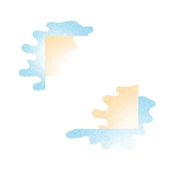 Dotted color frame Stock Illustration