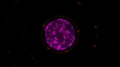 Dotted Concentrics Looping Animation Stock Footage 73281237