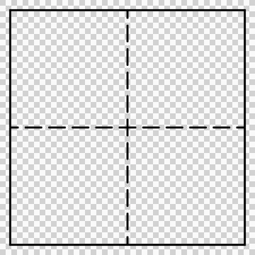 Dotted cross grid, single item, black Stock Illustration