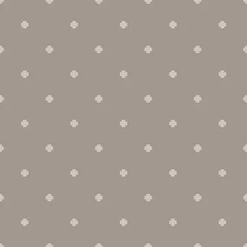 Dotted cross seamless vector pattern. Stock Illustration