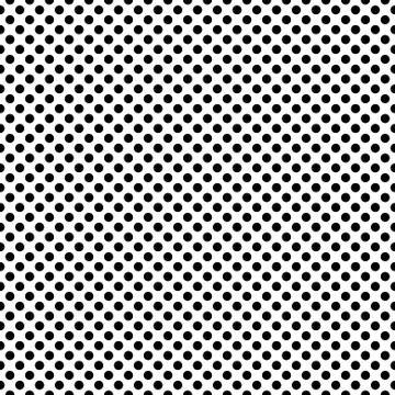Dotted dense monochrome vector seamless pattern. Stockillustratie
