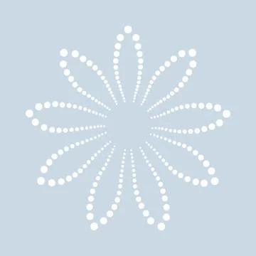 Dotted design element. 库存插图