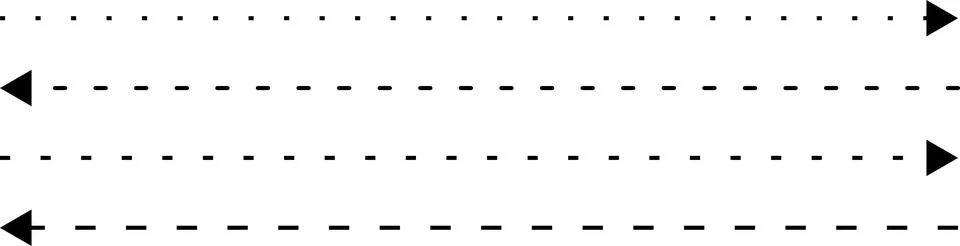 Dotted Divider dashed border divider set vector illustration isolated Stock Illustration