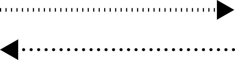 Dotted Divider dashed border divider set vector illustration isolated 스톡 일러스트