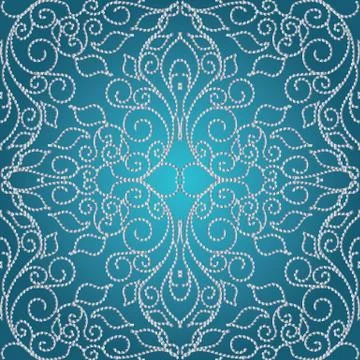 Dotted elegance floral seamless pattern. Stock Illustration