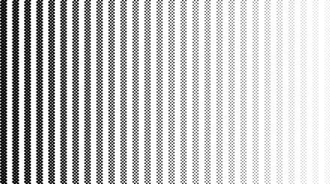 Dotted fading lines pattern. Black and white vanishing stipple background Stock Illustration