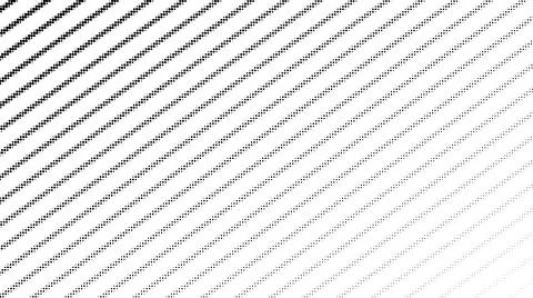 Dotted fading lines pattern. Black and white vanishing stipple background Stock Illustration