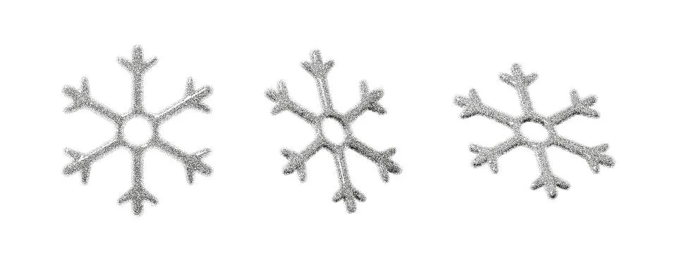 Dotted grain gradient snowflakes Illustrazione stock
