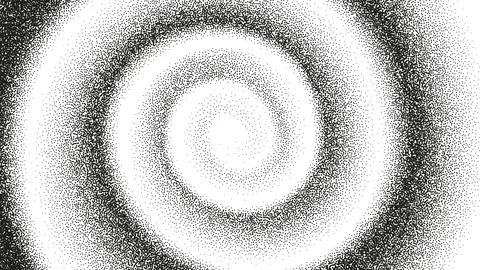 A dotted grainy gradient spiral Stock Illustration