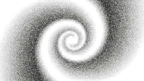 A dotted grainy gradient vortex flow Stock Illustration