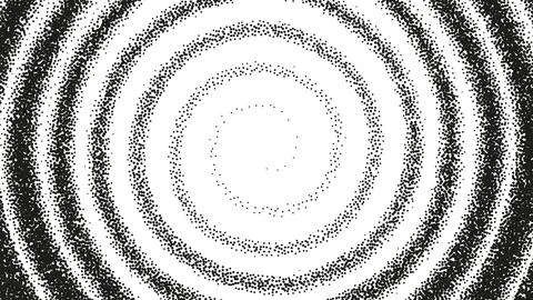 A dotted grainy gradient vortex flow 库存插图