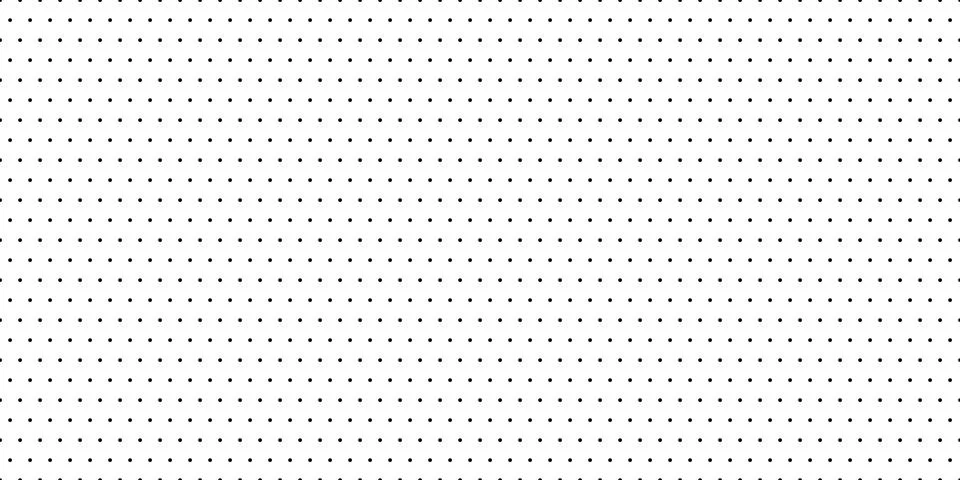 Dotted graph paper with grid. Polka dot pattern, geometric seamless texture for Stock Illustration