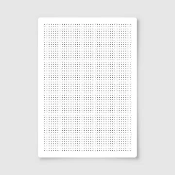 Dotted graph paper with grid. Polka dot pattern, geometric texture for Stock Illustration