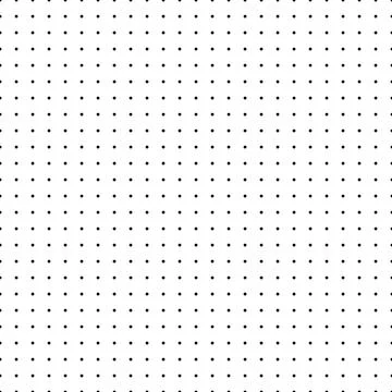 Dotted graph paper with grid. Polka dot pattern, geometric seamless texture for Stock Illustration