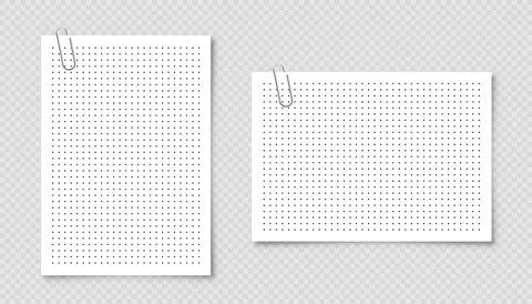 Dotted graph paper with grid. Polka dot pattern, geometric texture for Stock Illustration