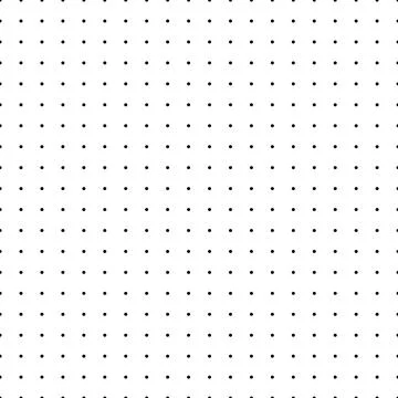 Dotted graph paper with grid. Polka dot pattern, geometric seamless texture for Stock Illustration